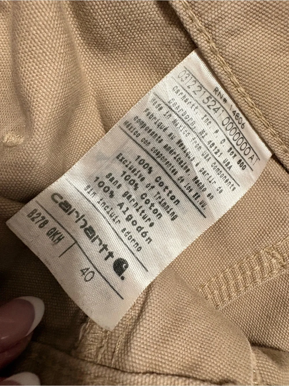 Carhartt Men's Khaki Flat Front Work Shorts